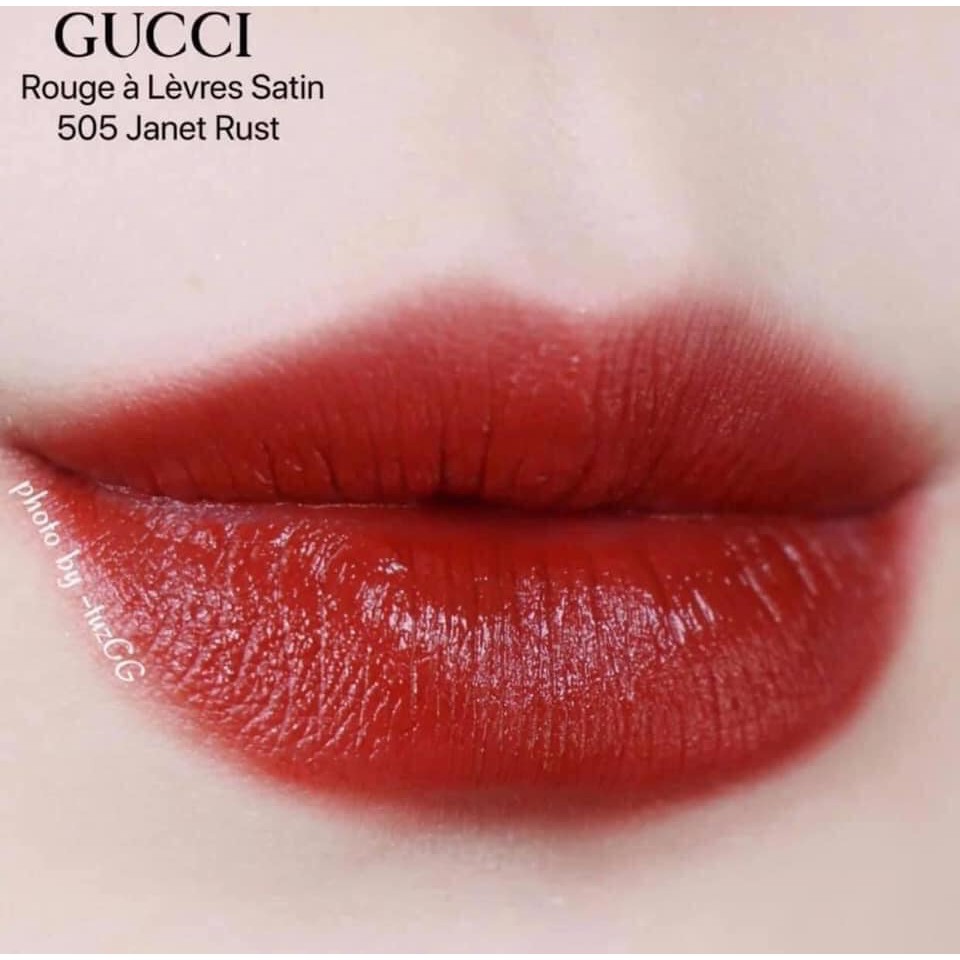 son GUCCI rouge satin lip color 505 Janet rush