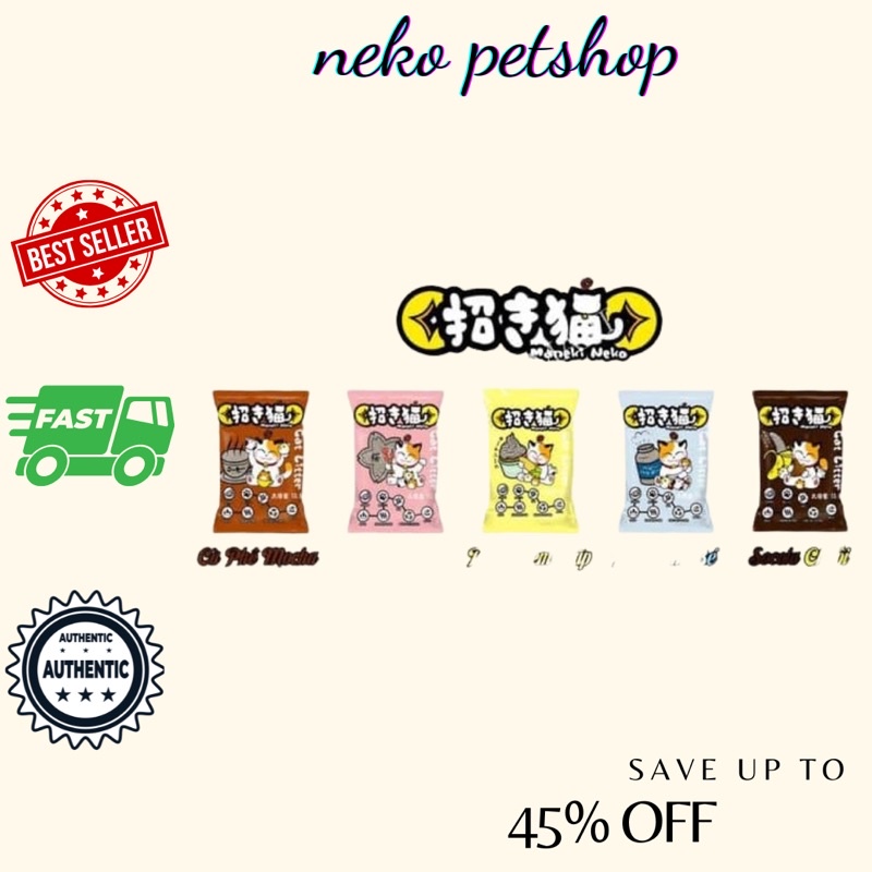 combo 6 túi cát vệ sinh neko cho mèo và nhiều loại khác