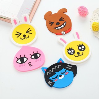 Miếng lót ly silicon Kakao friends, Gudetama, ELF