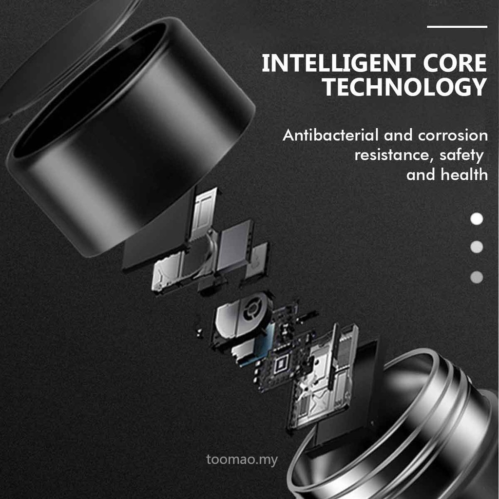 Bình giữ nhiệt nóng lạnh có đèn LED thông minh hiển thị nhiệt độ chân không TOMAR | BigBuy360 - bigbuy360.vn