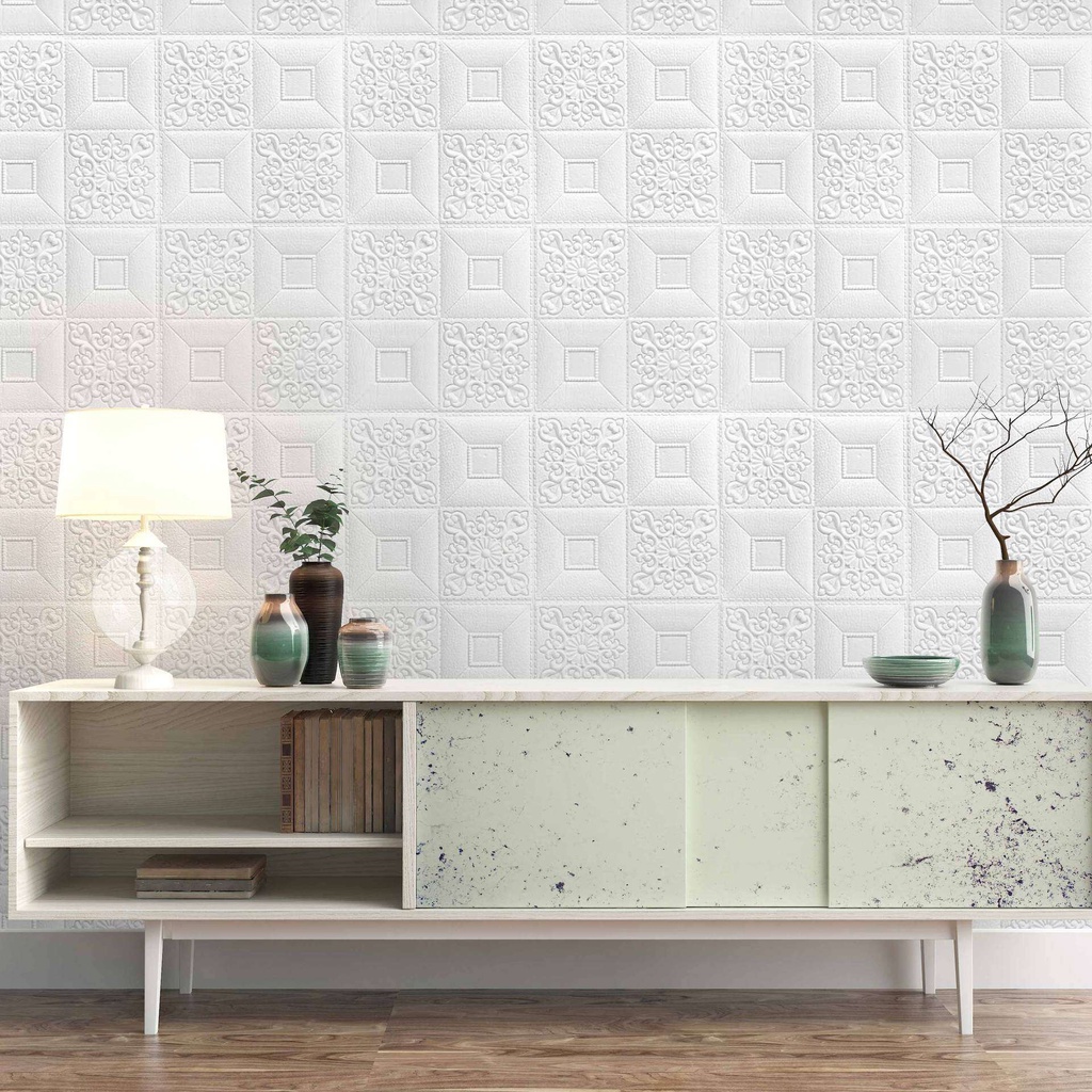 Xốp Dán Tường Giả Da P8 , Kích Thước 70x70 cm , Loại 1 Cao Cấp Có Sẵn Keo Siêu Dính