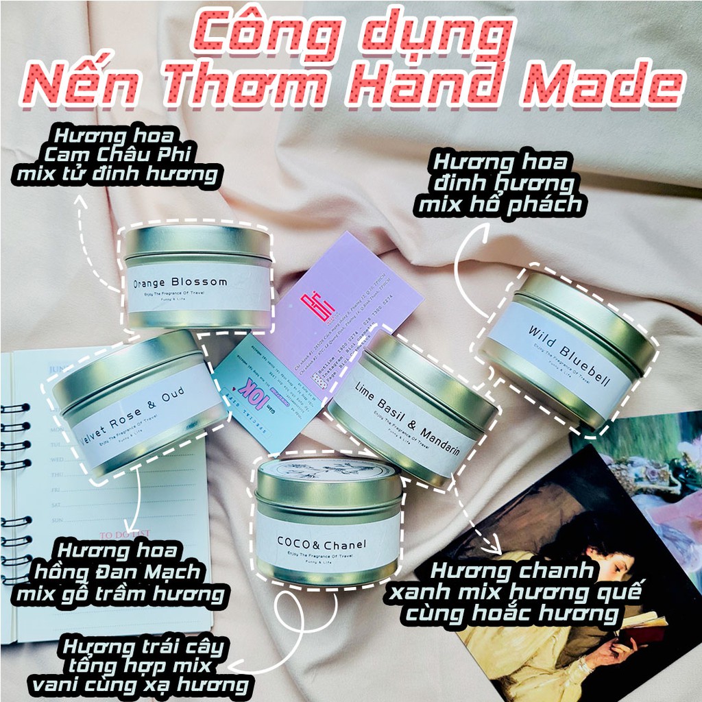 Nến Thơm Thư Giãn Hàn Quốc Handmade