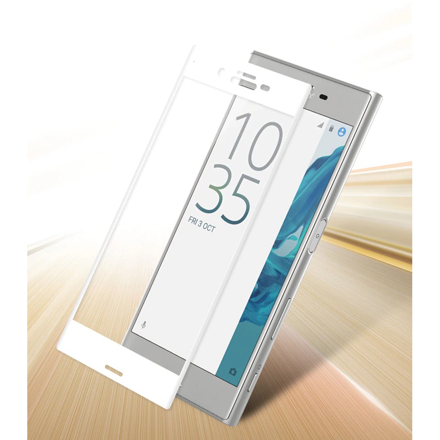 Miếng Dán Cường Lực 4D Full Màn cho Sony XZ (Đen)