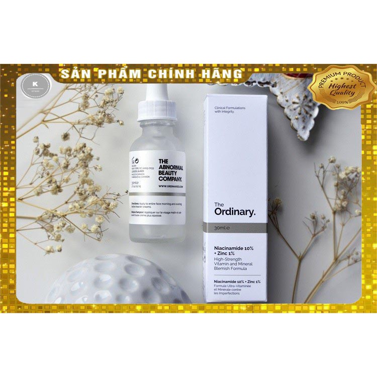 Tinh chất Serum The Ordinary Niacinamide 10% + Zinc 1% 30ML