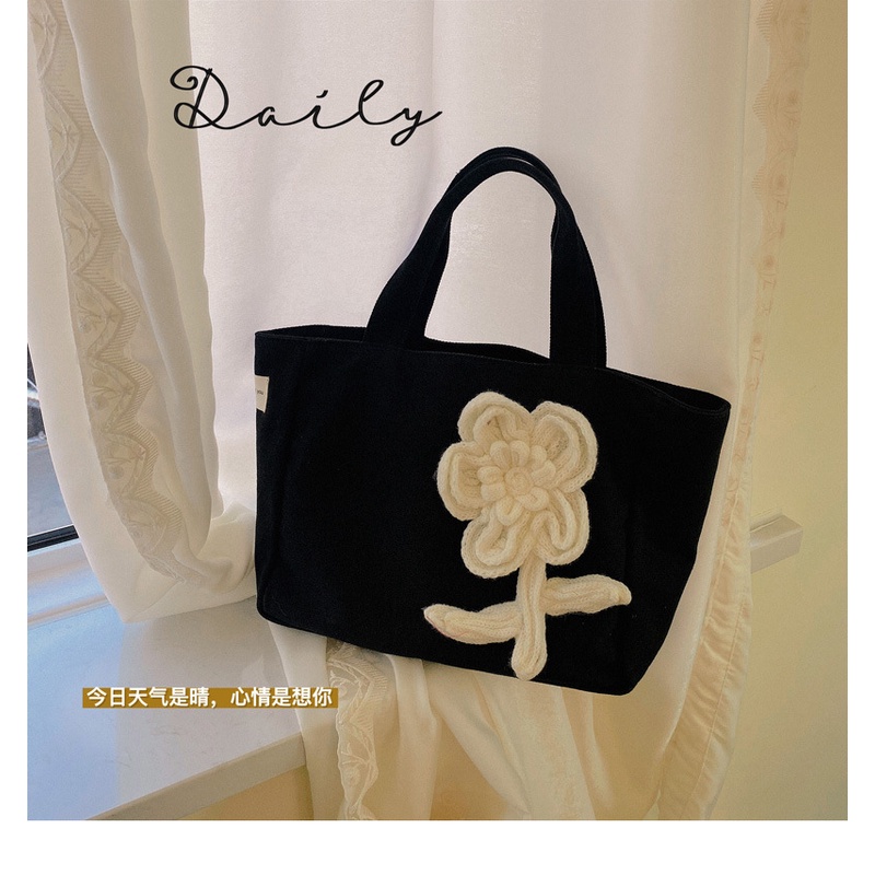 Túi Xách Đựng Hộp Cơm Trưa/Rau Củ Thủ Công Cỡ Nhỏ Phong Cách Hàn Quốc Mới