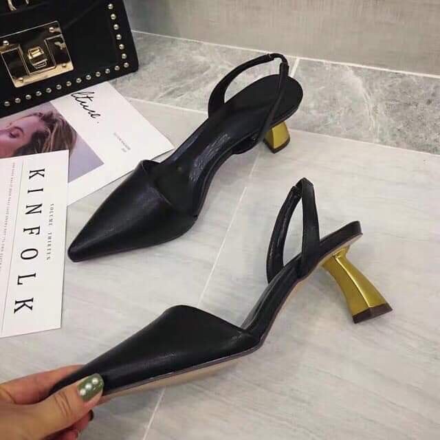 Guốc tiểu thư bít mũi đế 5cm ( kèm ảnh thật)