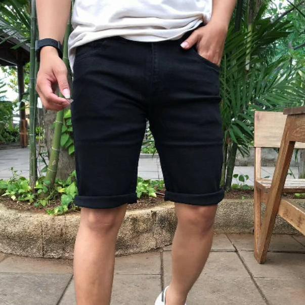 LEVIS Giá. Quần Short Jean DENIM Dáng Suông Màu Xanh Dương Nhạt / Đen Nhạt RCD Cho Nam