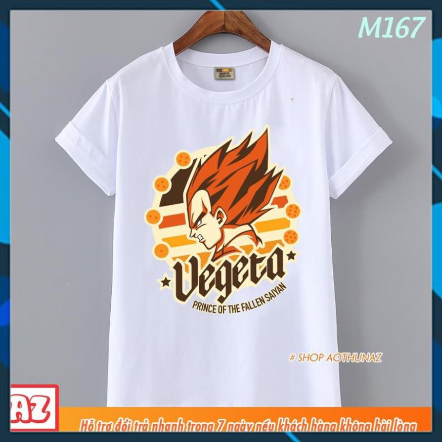 (SALE 50%) Áo thun Nam Dragon Ball Super Songoku Vegeta Form rộng ( Có size trẻ em )