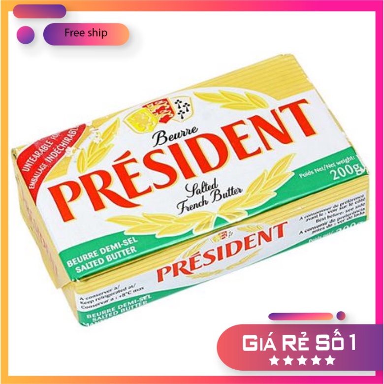 Bơ mặn president Nhập khẩu pháp