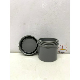 Bít xả ren ngoài 90,114 nhựa PVC Bình Minh