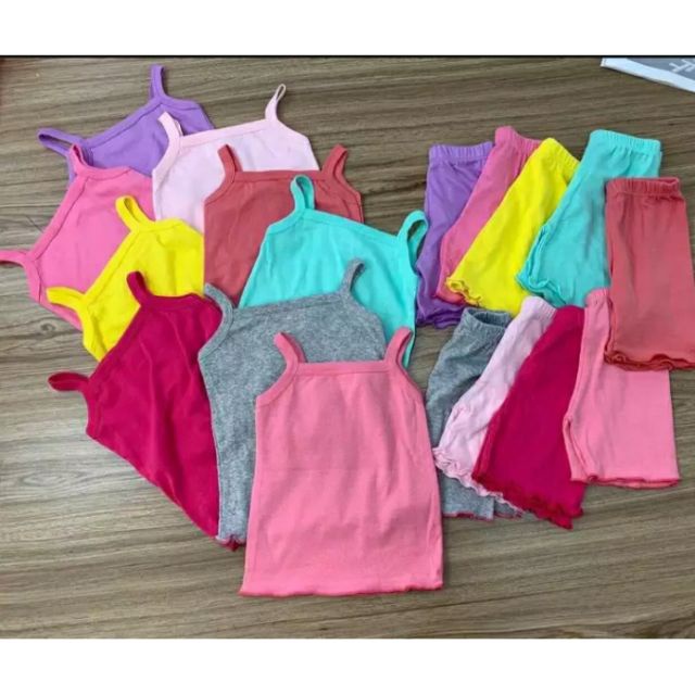 Đồ bộ bé gái 2 dây vải bozip xinh xắn AM511 TTR235