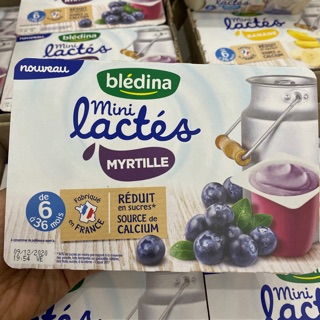 Sữa chua Bledina Pháp vị việt quất lốc 6 hộp