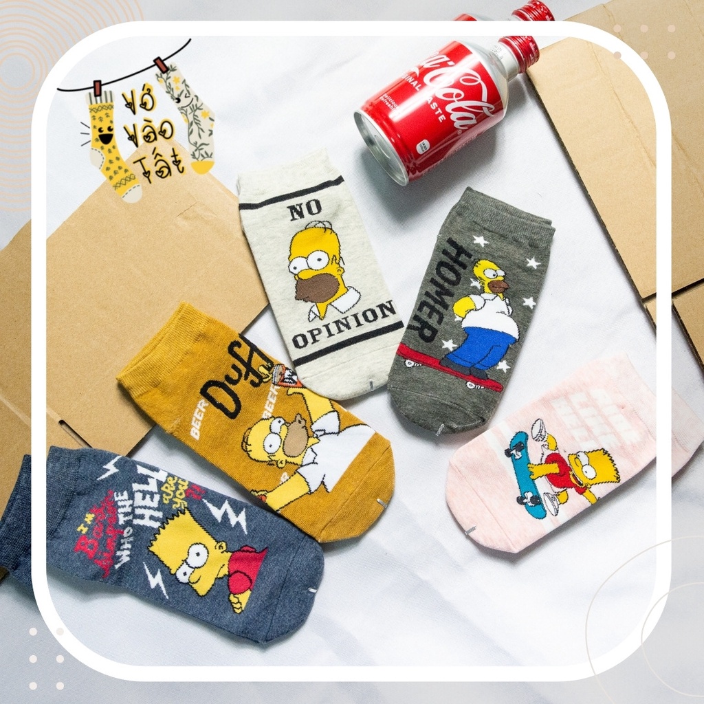 TẤT VỚ CỔ NGẮN UNISEX SIMPSON