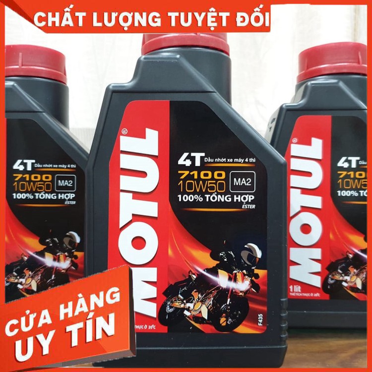 Nhớt Motul 7100 10W50, H-TECH 100 10W40 100% Tổng Hợp