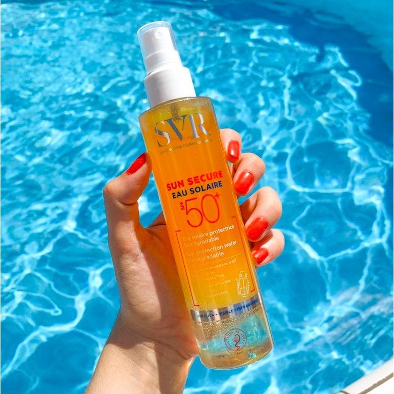 [Nhập khẩu] Chống Nắng Body SVR Eau Solarie SUN SECURE 200ml Dạng Xịt Giúp giữ Ẩm,Dịu Da, Chống Nước, cho mọi loại da