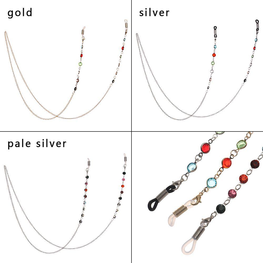 ESPO Dây Đeo Mắt Kính Bằng Thép Không Gỉ Xỏ Hạt Thủy Tinh Unisex