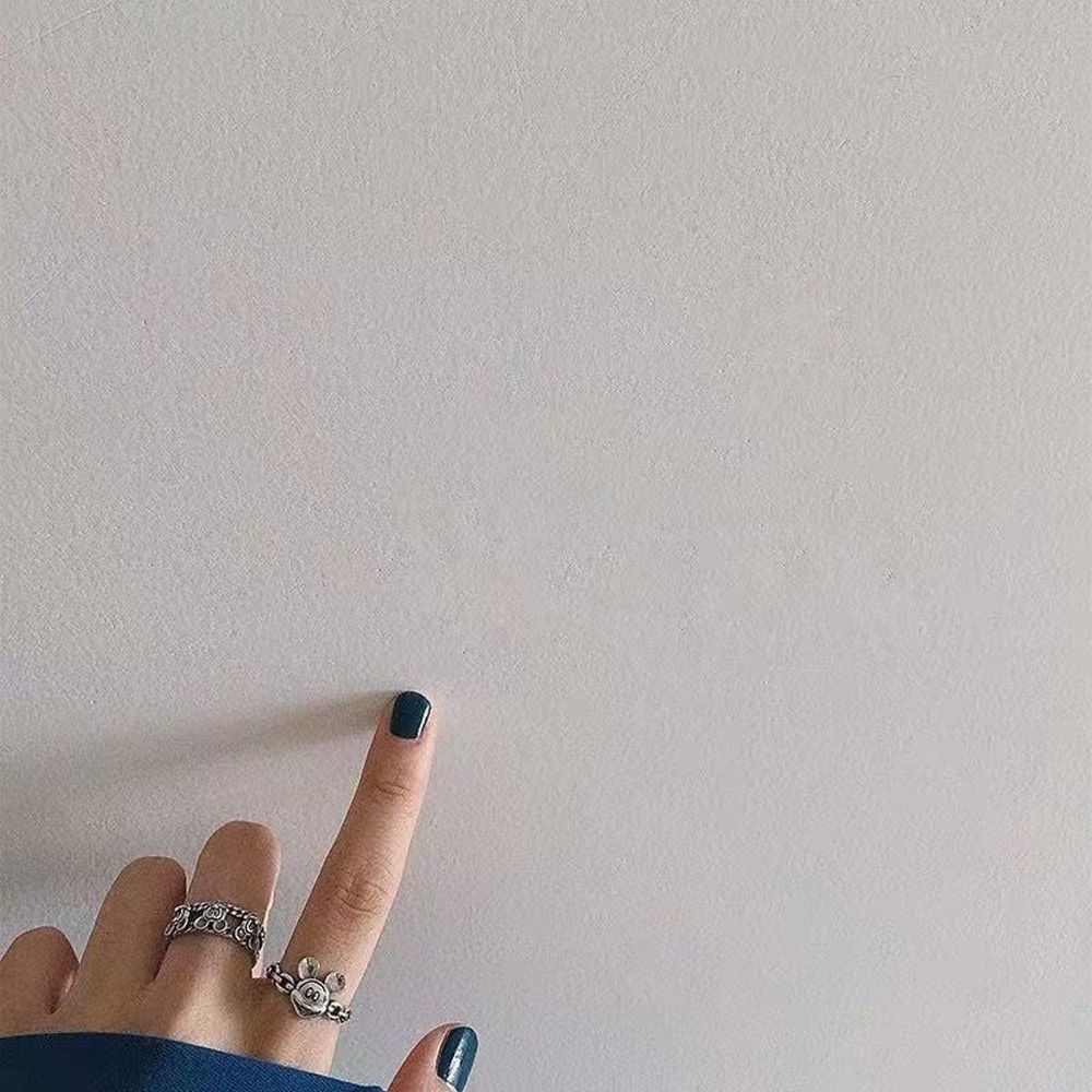 Nhẫn hở họa tiết chuột hoạt hình sáng tạo phong cách Hàn Quốc cổ điển dành cho nữ