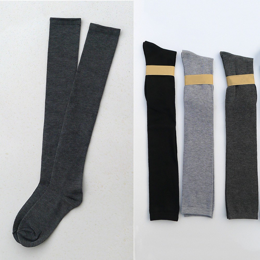 Okdeals Vớ Cotton Cao Qua Gối Dài Qua Gối Ấm Áp Co Giãn Nhiều Màu Sắc Thời Trang Giản Dị Dành Cho Bạn Nữ