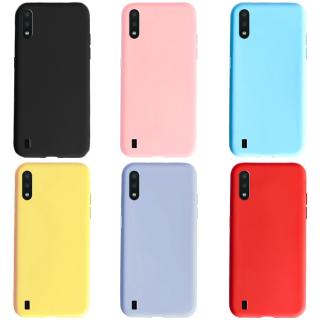 Ốp điện thoại TPU mềm màu kẹo ngọt dành cho Samsung Galaxy A01 / A11 / A51 / A71 / A91 2020 SM-A015F A515F A715F A915F