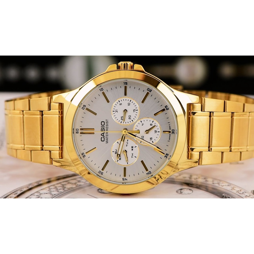 Đồng Hồ Casio Nữ Dây Kim Loại LTP-V300G-7A Chính Hãng