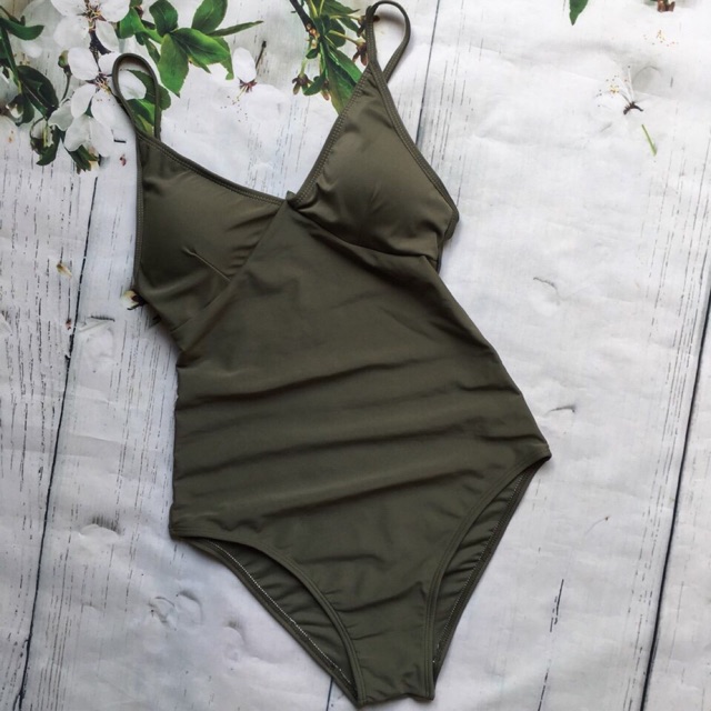 Monokini bodysuit xanh rêu hot 2019