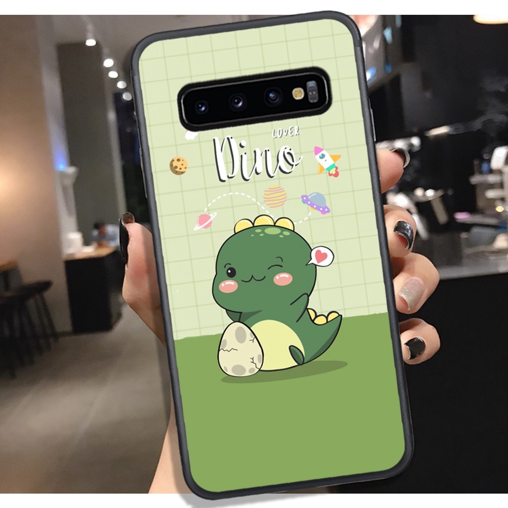 [HOT]ỐP SAMSUNG S10 - S10 PLUS- S10 5G , IN HÌNH KHỦNG LONG CHIBI SIÊU DỄ THƯƠNG.
