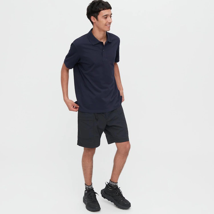 [Auth Uniqlo] Áo phông Polo gai tay ngắn Dry Nam Uniqlo - Nhật Bản