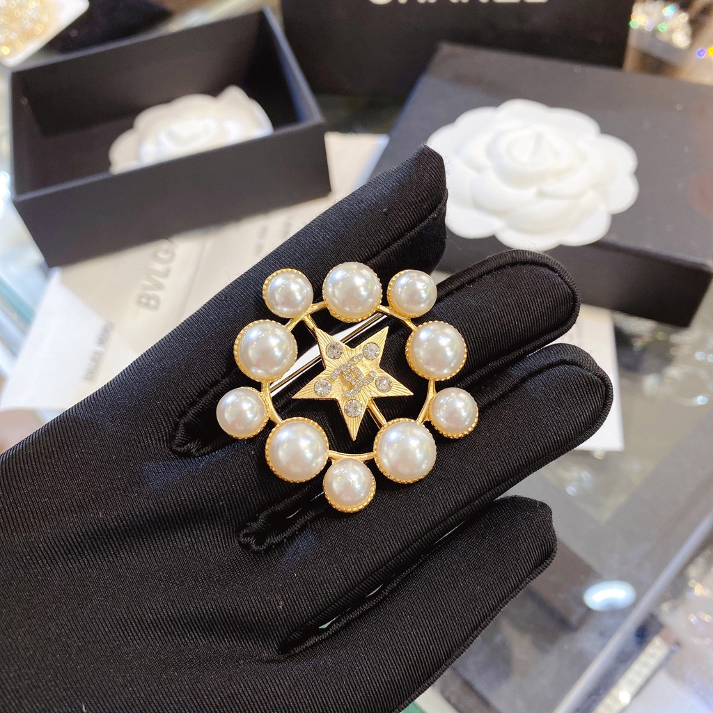 Cài áo nữ đính đá cao cấp sang trọng Ròm House mang phong cách Hàn Quốc phụ kiện trang sức thời trang đẹp - ms4504