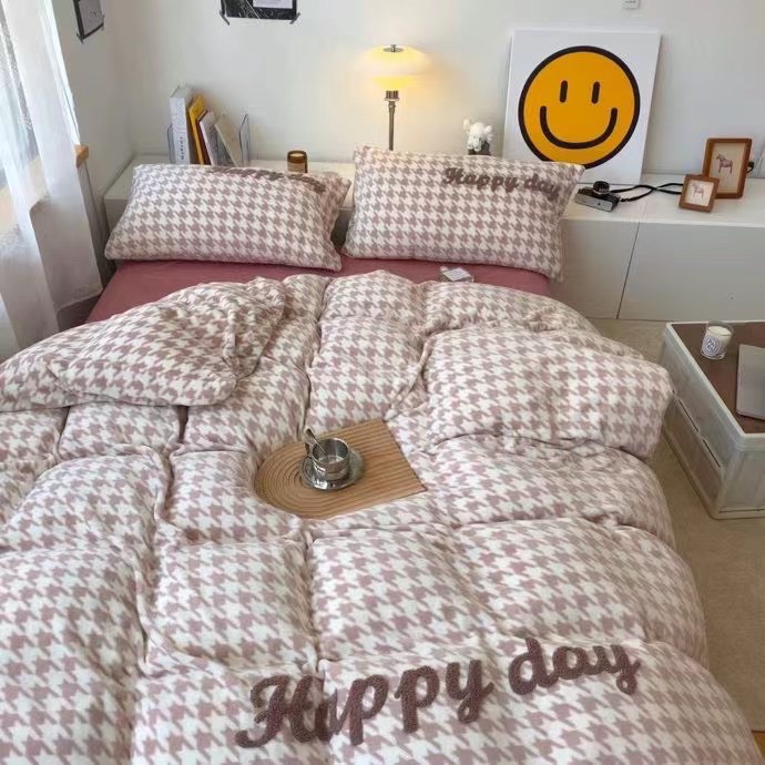 Bộ Chăn Ga Nỉ Nhung 5D Mịn Hoạ Tiết Cho Bé