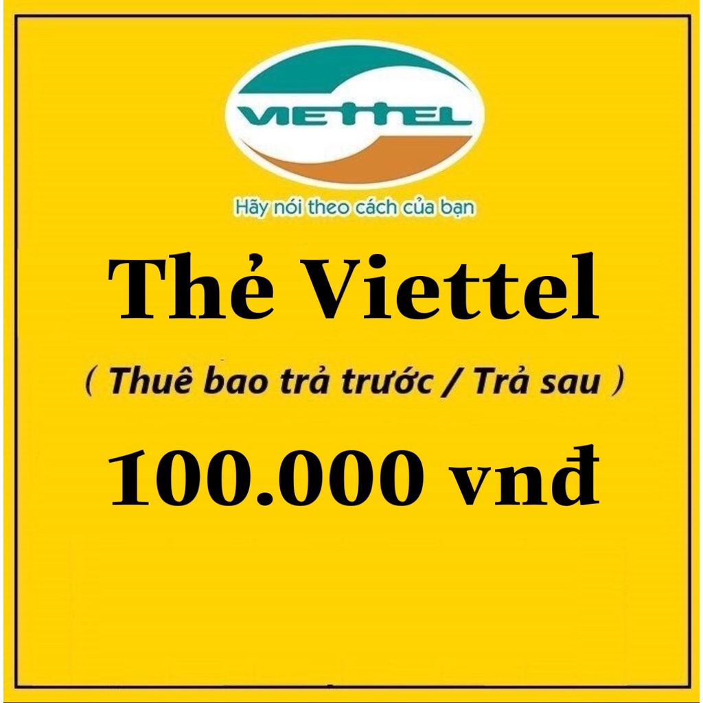 Thẻ Viettel 100k