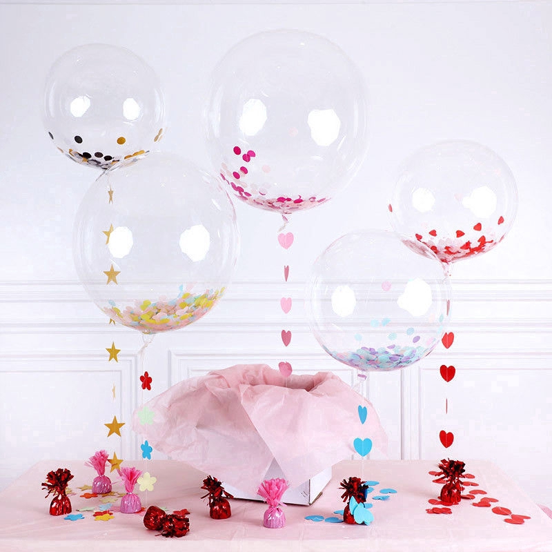 Bong bóng trong suốt cỡ 10 &quot; -36 &quot; dùng để trang trí bữa tiệc