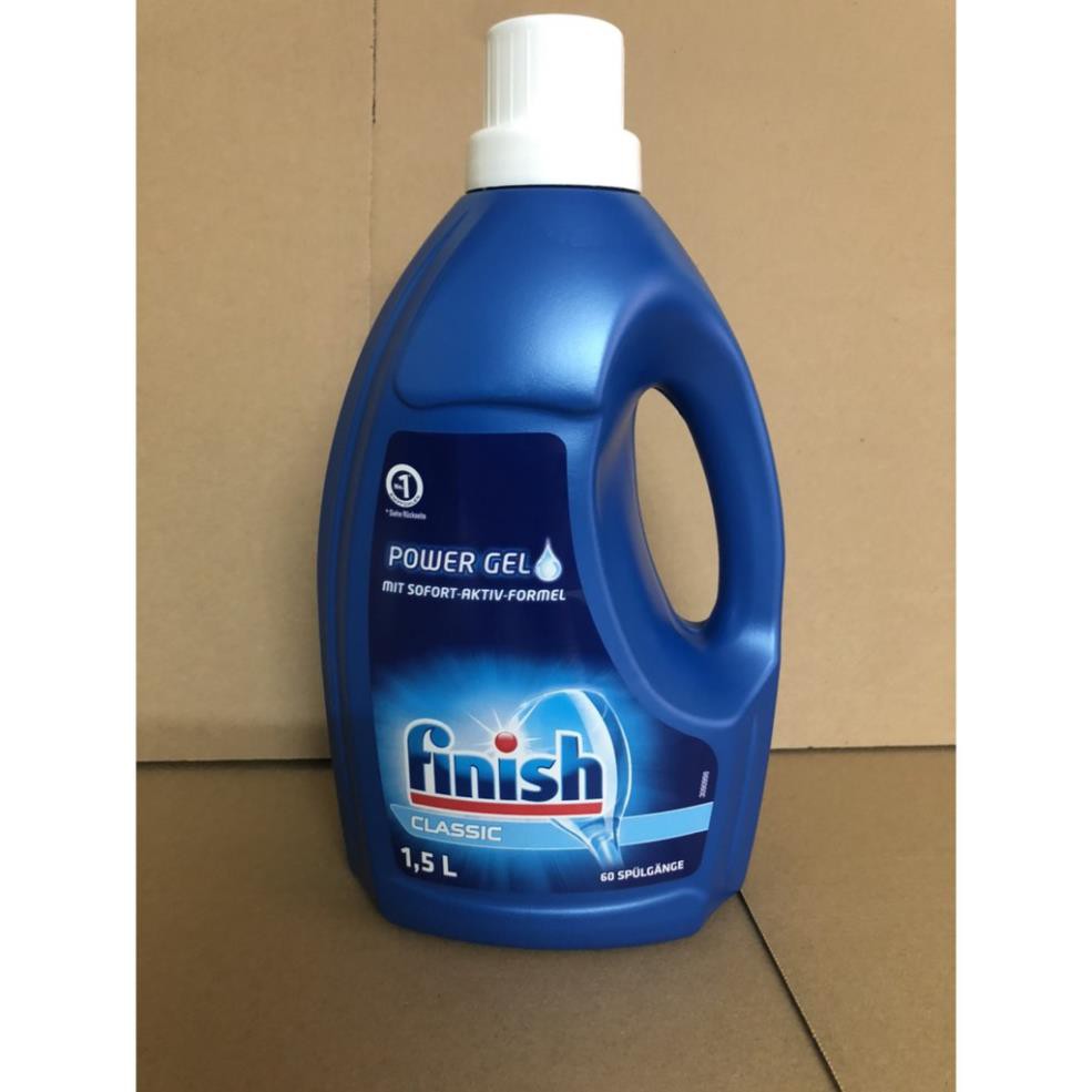 Gel rửa bát Finish Classic 1500ml - Gel Finish All in One Max 1000ml