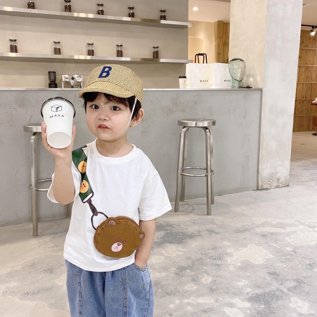 Áo Thun Tay Ngắn Họa Tiết Hoạt Hình Đáng Yêu Dành Cho Bé 1-6 Tuổi