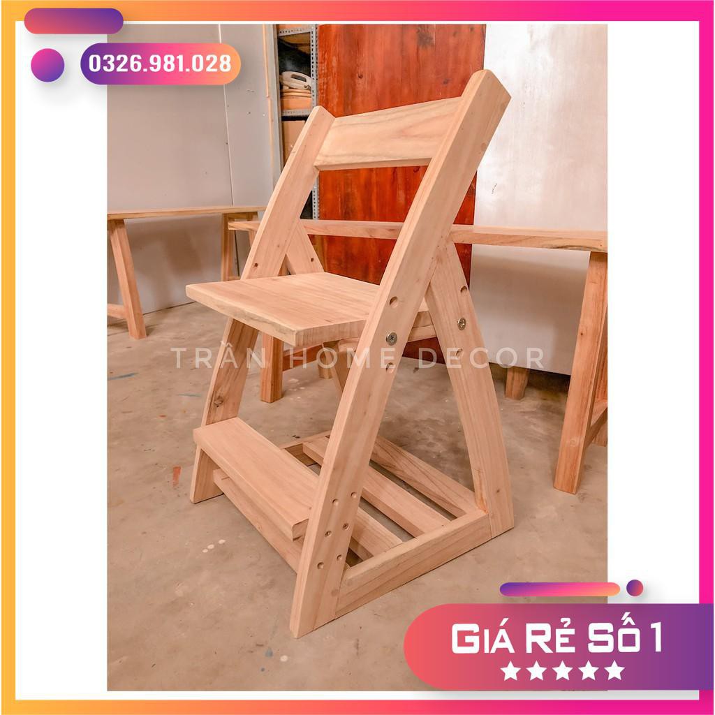 Ghế ngồi cho bé/ Ghế gỗ thông tự nhiên [Ảnh Thật Tự Chụp] | BigBuy360 - bigbuy360.vn