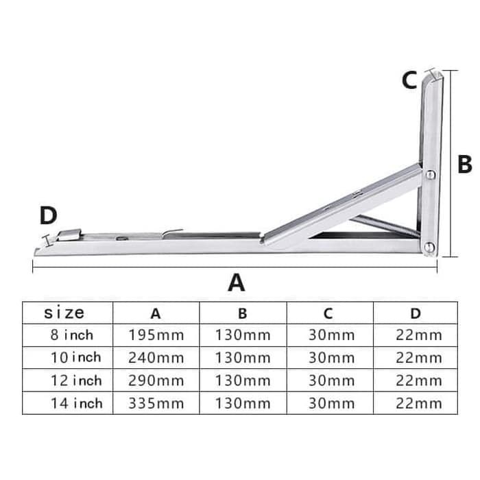 SIKU Set 2 Giá Đỡ Khuỷu Tay 14 / 65 Kg Gấp Gọn Tiện Dụng