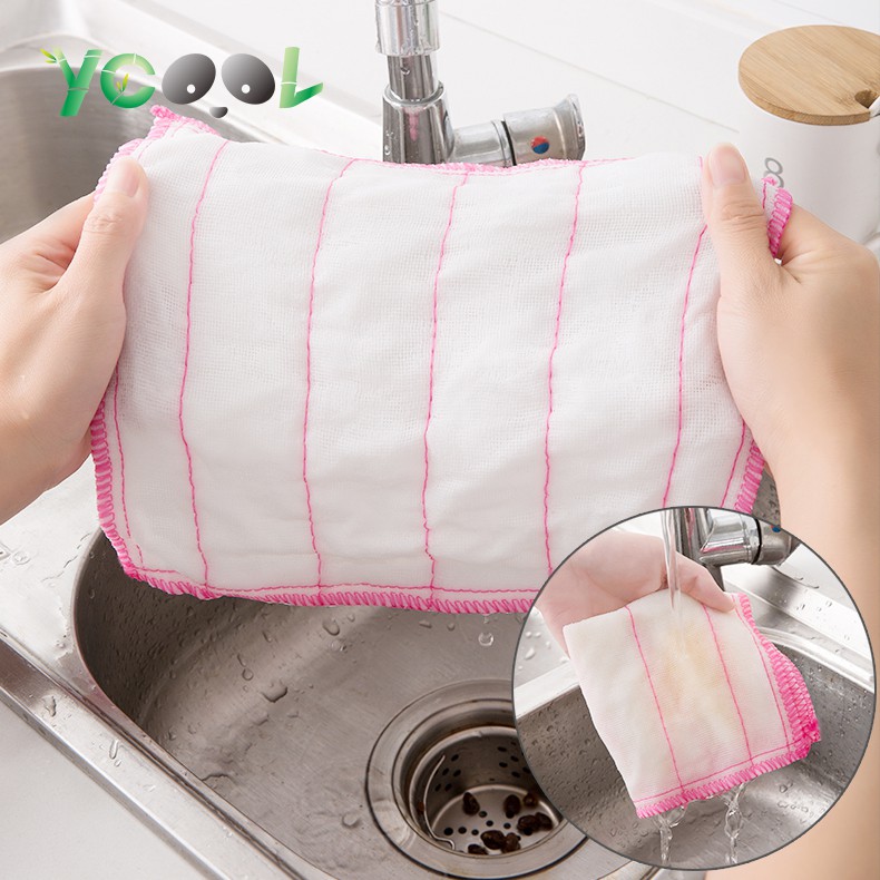 Giẻ lau chùi đa năng lau bát đĩa, khăn lau chống dầu mỡ siêu thấm 5 chiếc | BigBuy360 - bigbuy360.vn
