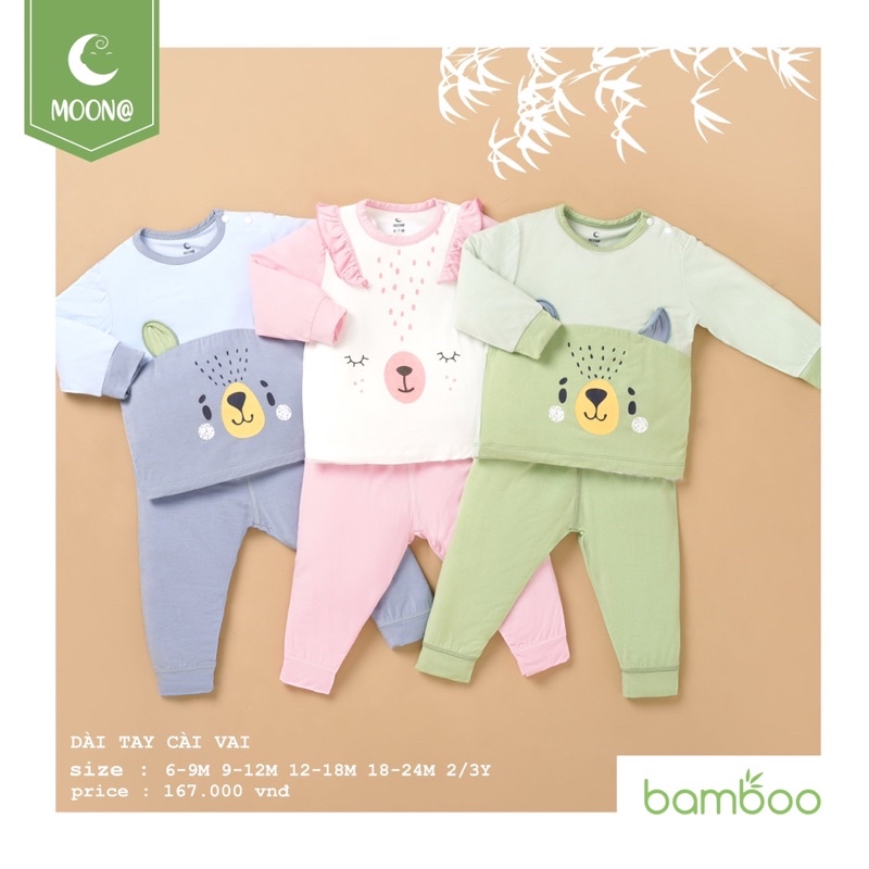 Bộ dài tay mặc điều hoà cho bé