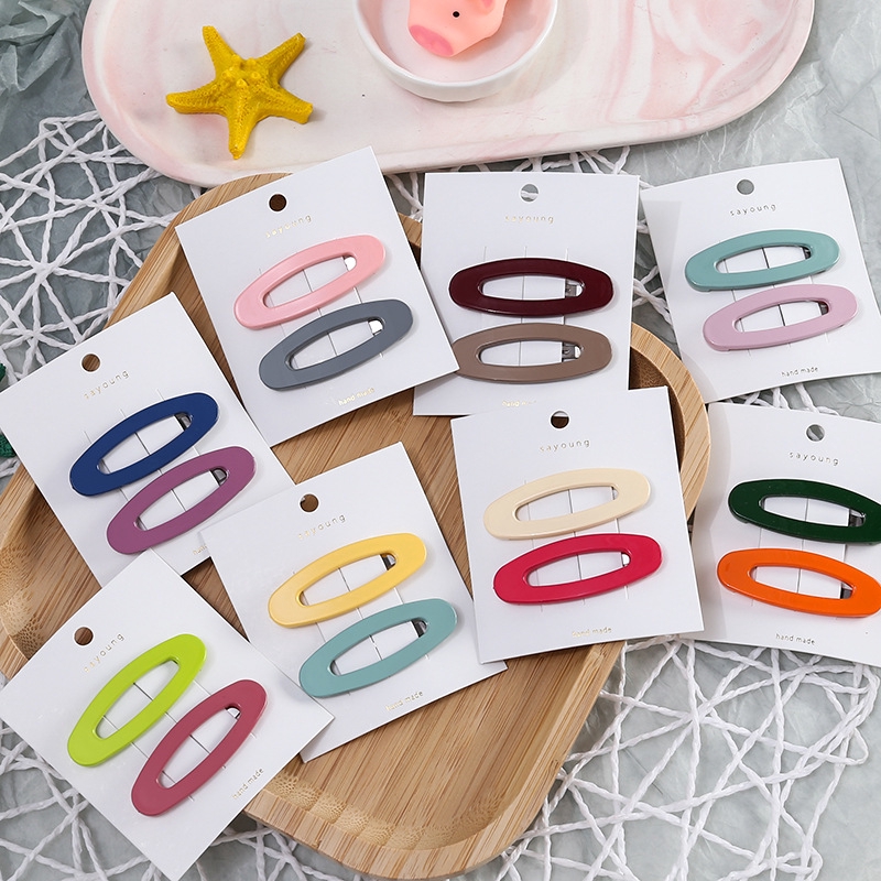 Sét 2 kẹp tóc ovan KAH104 chọn mầu