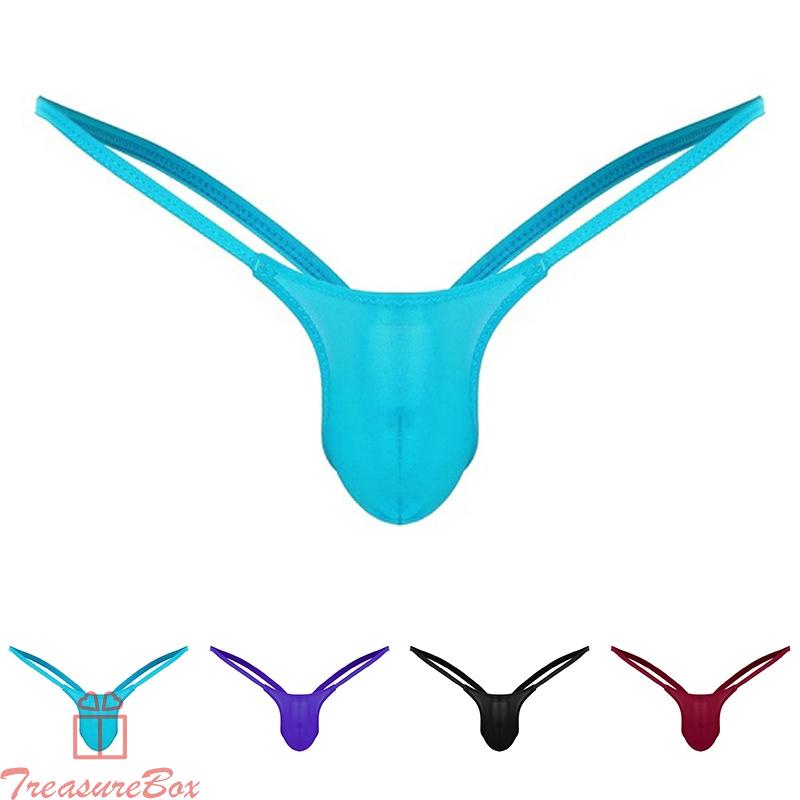 Men Underwear Solid Tanga Thongs Breathable G-strings Knickers Underpants
