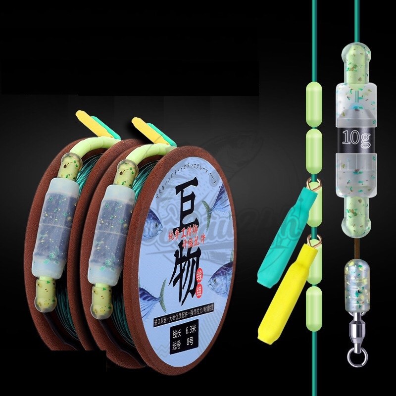 Trục Câu Đài Săn Hàng Quấn Sẵn Nylon Cao Cấp Chuyên Câu Cá Lớn Bọc Silicon Siêu Bền