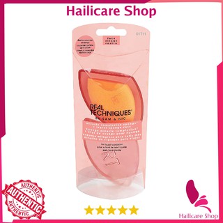 [Nhập Mỹ] Mút tán kem nền Real Techniques Miracle Complexion Sponge kèm Case đựng