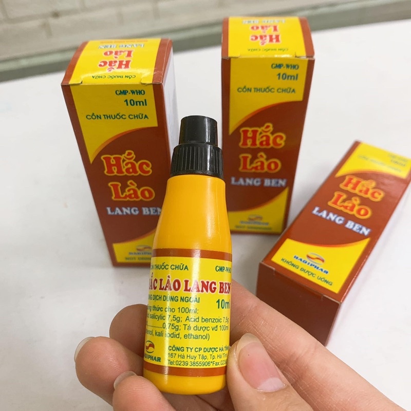 Che tên Cồn Hắc lào lang ben lọ 10ml