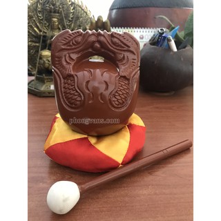 Mõ tụng kinh Đài Loan 4 inch (bộ gồm 1 mõ, 1 đế, 1 dùi)