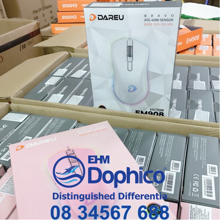 Chuột và bàn phím chính hãng Dareu / Forter / Imice / Apedra – Độ nhạy từ 1000-6400 DPI – Bảo hành 24 tháng