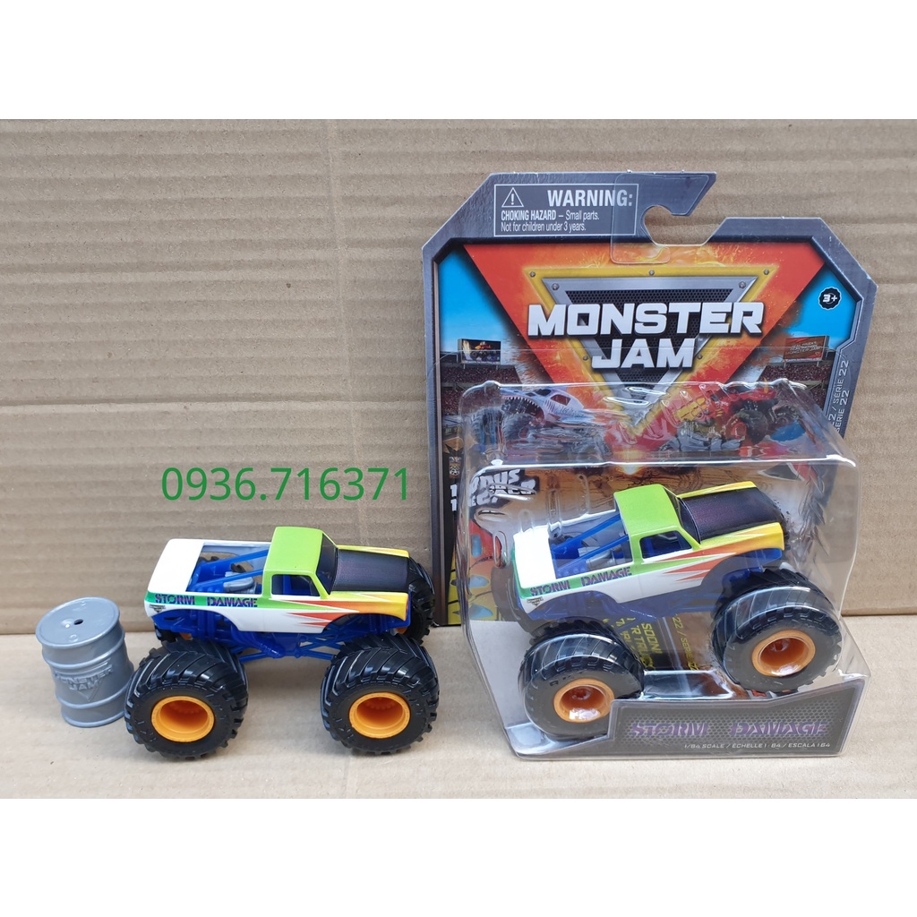 Hộp đồ chơi xe Monster Jam hàng Spin Master