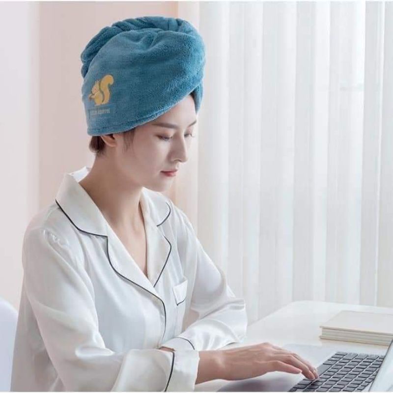 Khăn ủ tóc đa năng, khăn quấn tóc gội đầu cao cấp, vải cotton mềm mại thấm hút tốt - NT Store