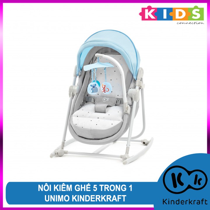 Nôi kiêm ghế ăn cho bé 5 trong 1 UNIMO KINDERKRAFT