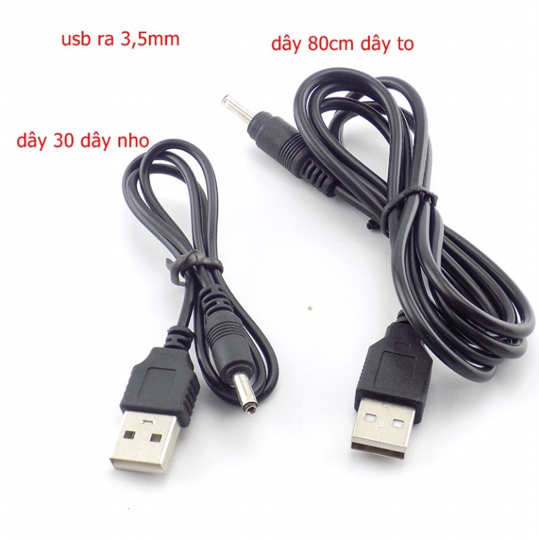 sạc đèn bin 3,5mm -80cm