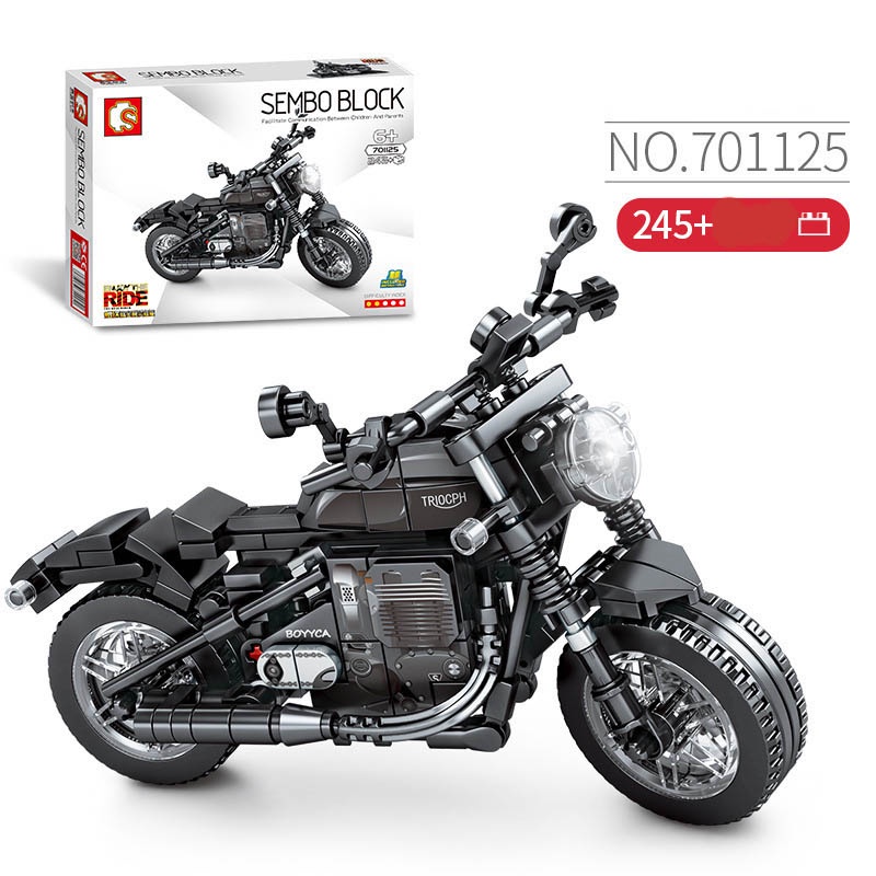 Đồ Chơi mô hình lắp ráp lego xe máy motor Ducati Xếp Hình Đua sembo block technic chính hãng davison rpk lego