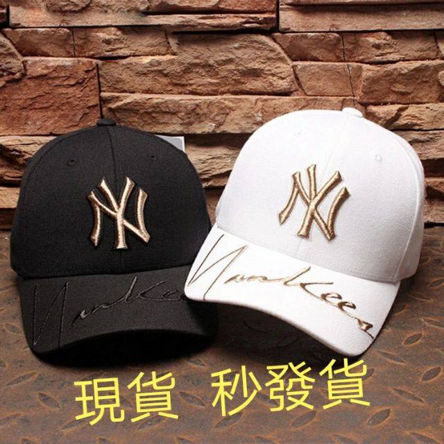 Nón kết MLB họa tiết Yankees NY ánh vàng đồng thể thao hip-hop cho nam nữ